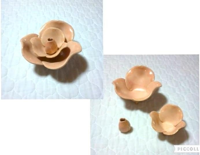 蓮型透かし彫り香炉 高麗青磁 田中恒子 花の器 星型キャンドル